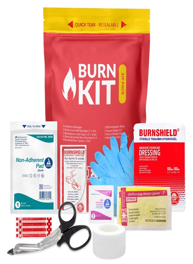 Ever Ready First Aid Emergency Burn Kit in Compact First Aid All-Purpose Resealable Pack for Home, Office & Travel - Image 1